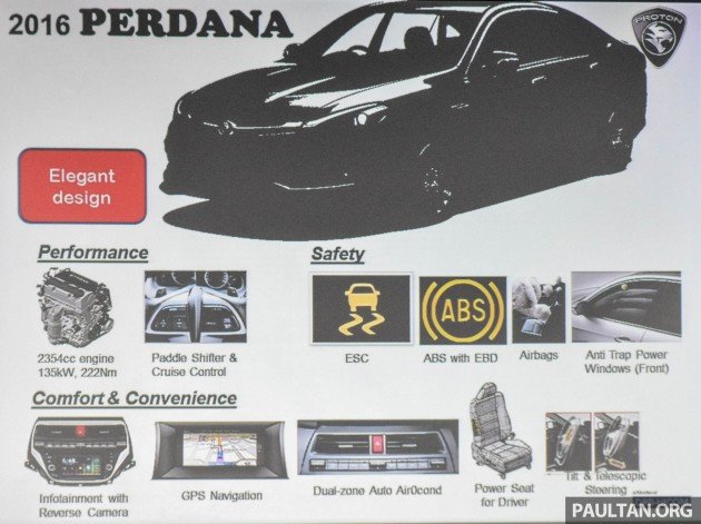 Proton Perdana 2016 – Tempahan Kini Dibuka, Harga Sekitar RM100k-RM150k