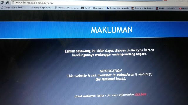 Sebab Portal The Malaysian Insider Disekat SKMM
